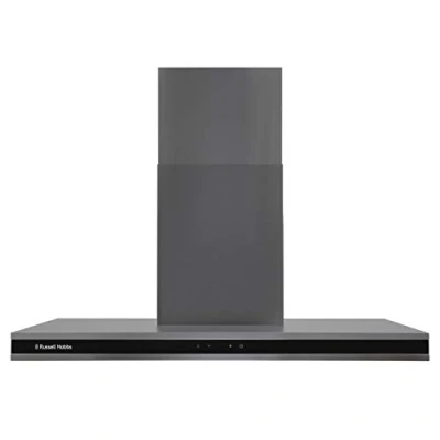 Image of Russell Hobbs RHGCH903DS cooker hood Wall mounted Black, Grey 650 m3/h A++