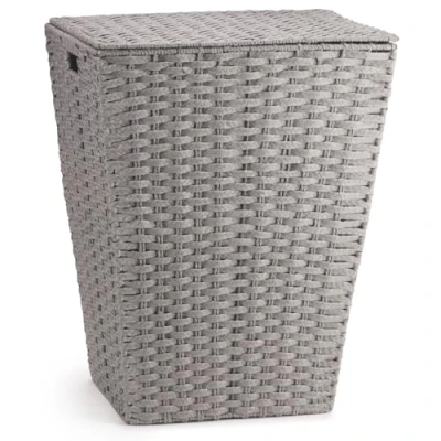 Image of EHC Laundry Basket with Lid, Clothes Hampers for Laundry, Large Hamper Bedroom, Bathroom, Dorm, Room, Grey