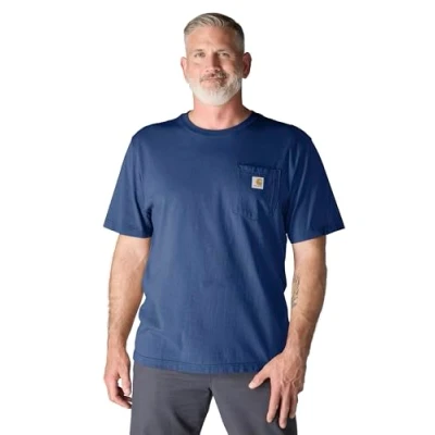 Image of Carhartt Men&#039;s Loose Fit Heavyweight Short Sleeve Pocket T Shirt, Lakeshore, 3XL