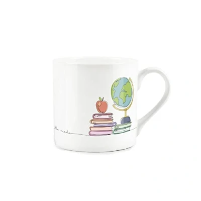 Image of Purely Home Teacher Globe Thank You Mug Fine Bone China White Coffee/Tea School Present Gift