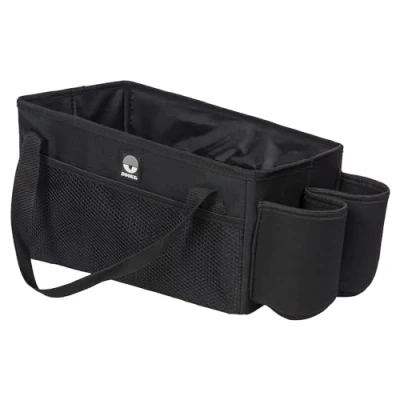 Image of Dooky Back Seat Basket, Multi Compartment Car Organiser, Storage Pockets for Children, Storage, Toy Pockets, Black