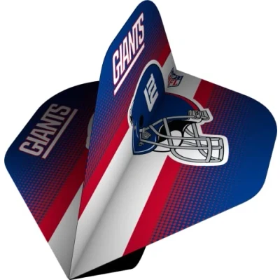 Image of Officially Licensed NFL New York Giants Professional American Football Standard No2 Dart Flights (F3846)