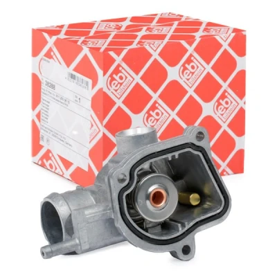 Image of 6112000615, 6112031275, A6112000615, A6112031275 Thermostat Housing FEBI BILSTEIN 38288 92C with seal Temperature Switch