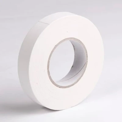 Image of Clairefontaine Ref 97041C Banded Fibre Tape (Single Roll) 25mm x 50m Size, 280 Microns Thick Suitable for Covering Nails on Canvas Boards White