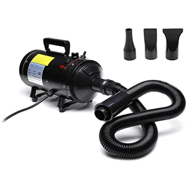 Image of 2800W Professional Motorcycle Power Dryer Car Blower Duster Flexible Hose High Pressure Air Flow Pet Hair