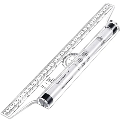 Image of MyLifeUNIT Multi Purpose Drawing Parallel Rolling Ruler Balancing Scale