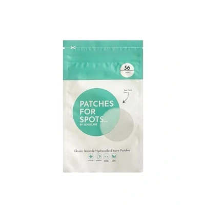 Image of PATCHES FOR SPOTS Classic Invisible 36 Hydrocolloid Acne Absorbing Cover Dots, Pimple Spot Treatement, Blemish Patches, Fast Acting, Vegan &amp; Cruelty Free,