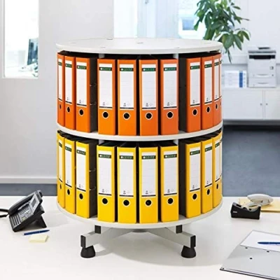 Image of BiGDUG Table Top Rotary Filing System Office Storage 930mm