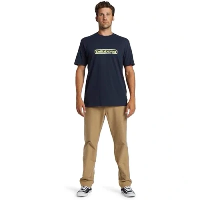 Image of BILLABONG Men&#039;s Nuclear Short Sleeve T Shirt Top Navy