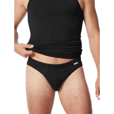 Image of HUBER Men&#039;s Herren Brasil Slip Briefs, Black (Black 0670), L