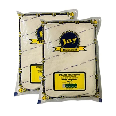 Image of Jay Brand Steamed Wheat Flour 1kg High Fibre Indian Origin (Pack of 2)