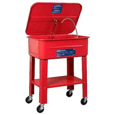 Image of Sealey Sm28 Mobile Parts Cleaning Tank 50Ltr