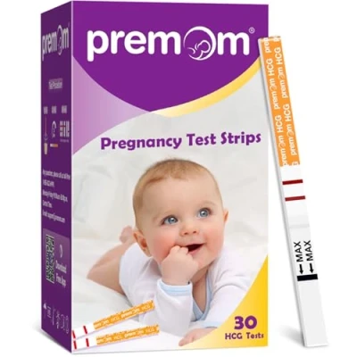 Image of Premom Pregnancy Test Strips: 30 Early Detection Kit First Response Test, Ultra HCG Tests 10mIU/ml Powered by Ovulation Predictor