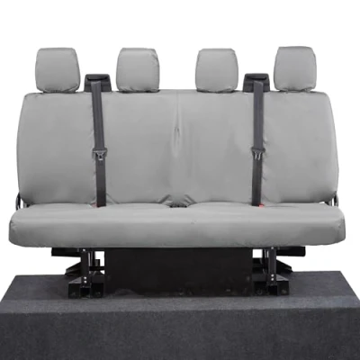 Image of UK Custom Covers SC180G Tailored Heavy Duty Waterproof Rear Seat Grey Fits Ford Transit Van Double Chassis MK8 (Including Tipper) 2014 Onwards