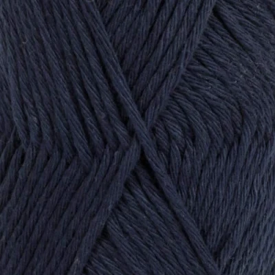 Image of Paris Garnstudio DROPS Knitting Aran 100% Cotton Yarn (28 Navy Blue) Multiple colours available