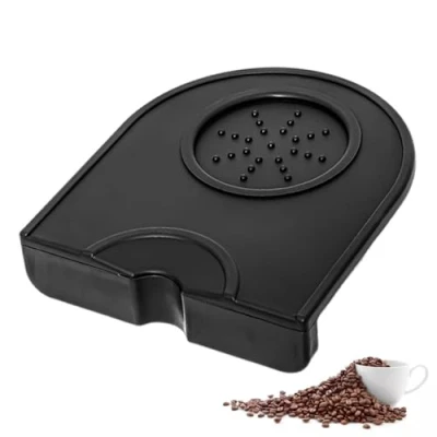 Image of Anti Slip Silicone Coffee Pad Mat Black Espresso Tamping for Semi Automatic Operating Machine