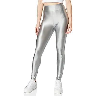 Image of Urban Classics Leggings Trousers silvercoloured, Women&#039;s, Size: 3XL, Silver coloured