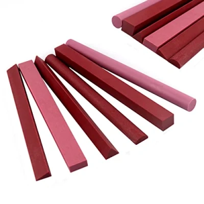 Image of CBRIGHT Sharpening Stone Set, 6pcs 3000# Ruby Whetstone Kit Small Fine Polishing Sharpener for Sharpen Chisel Gouge,Knife and Bladed Cutting Tools, Variety of Shapes[Length:100mm(3.94Inch)]