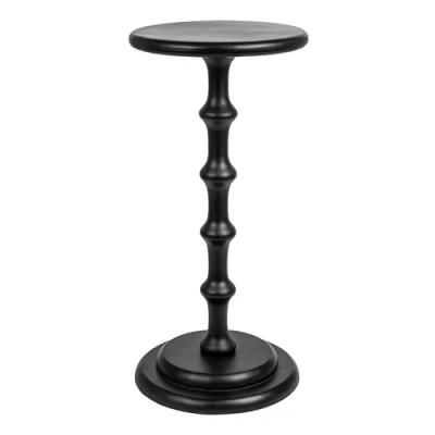 Image of Creative Co Op Pedestal Table, Wood, Black