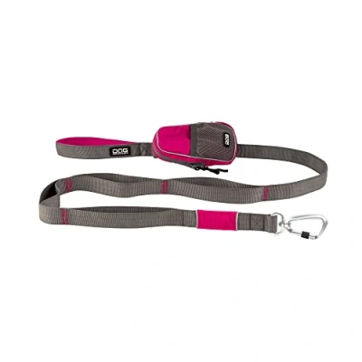 Image of Dog Copenhagen Urban Trail Leash Strong Lead for Small, Medium and Large dogs Padded Handle Aluminum Carabiner Puppy Lead, Wild Rose, Size S