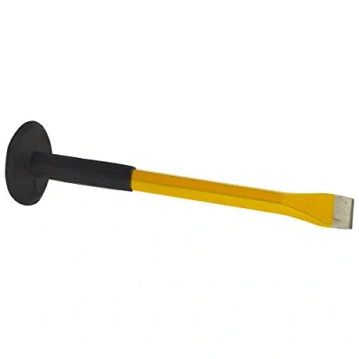 Image of 10&quot; (250mm) x 5/8&quot; (16mm) Cold Chisel Bolster with Guard Masonry Brick TE531