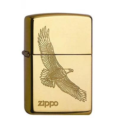 Image of Zippo 1110001 No. 250 Eagle Chrome Parent Brass