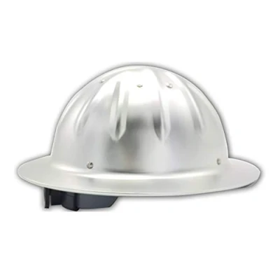 Image of YZJJ Full Brim Hard Hat, 4 Point Ratchet Suspension, Aluminum alloy, Head Protection, “Keep Cool Vented Helmet, Durable Protection safety helmet