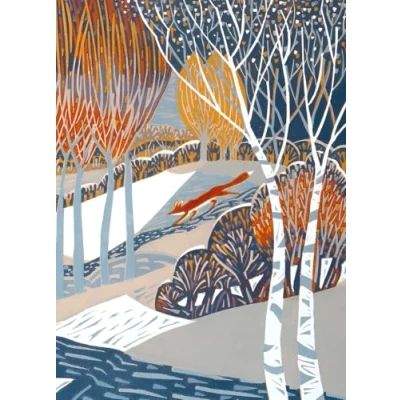 Image of Charity Christmas Cards Sold in Aid of Macmillan Cancer Support Pack 8 Wildlife Design Countryside Fox Made the UK Eco Friendly