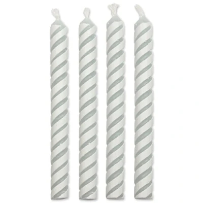 Image of PME White Striped Candles, Medium Size, 24 Pack