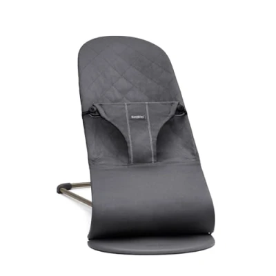 Image of BabyBjörn Bouncer Bliss, Woven, Classic Quilt, Anthracite