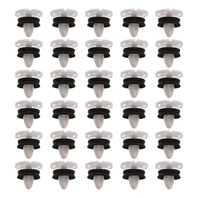 Image of ECSiNG 30pcs Car Trim Door Panel Fixing Clips Fasteners Interior Parts 7703077476 Plastic Compatible with Peugeot 308 Citroen DS4 Renault Megane III &amp; Laguna