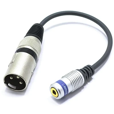 Image of VITALCO TRRS to XLR Microphone Adapter Mini Jack 3.5 Female 3 Pin Male Cable