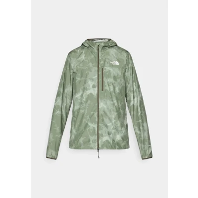 Image of The North Face Higher RUN Jacket Print Windbreaker, Men&#039;s, Size: Small, Bark mist