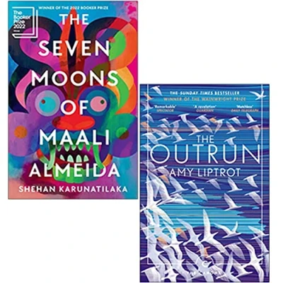 Image of The Seven Moons of Maali Almeida [Hardcover] By Shehan Karunatilaka &amp; Outrun Amy Liptrot 2 Books Collection Set