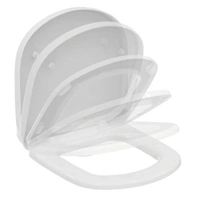Image of Ideal Standard Tempo/Kheops Soft Close Toilet Seat and Cover for Short Projection Bowls, T679901, White