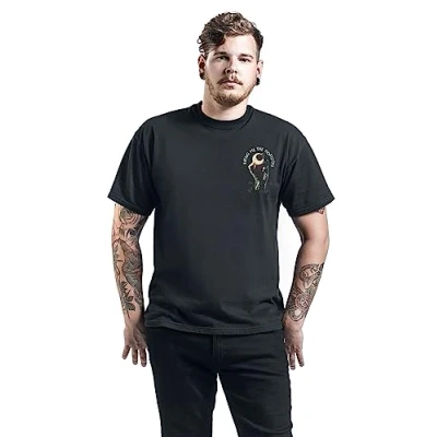 Image of Bring Me The Horizon Men&#039;s Smoking Dinosaur BMTH T Shirt Black