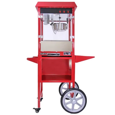 Image of MonsterShop KuKoo Commercial 8oz Popcorn Maker Machine &amp; Cart