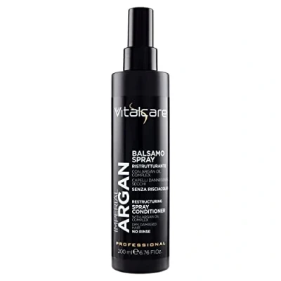 Image of Vitalcare Imperial Argan Restructuring Conditioner Spray for Dry and Damaged Hair, No Rinse, with Oil Complex, Softer, Brighter 200 ml