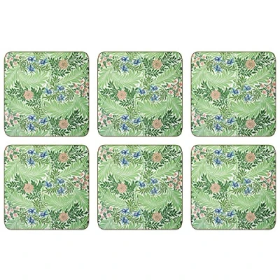 Image of Castle Melamine William Morris Larkspur Coasters Set of 6