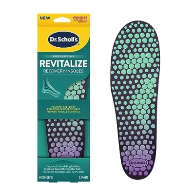 Image of Dr. Scholl&#039;s ® Revitalize Recovery Insoles, 1 Pair, Women&#039;s 6 10, Improve Faster by Reducing Fatigue in Any Shoe, Trim to Fit Inserts