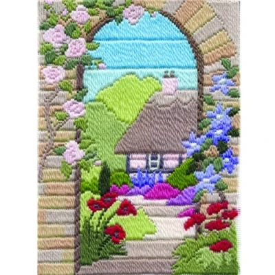 Image of Bothy Threads DW14MLS18 Counted Long Stitch Kit Seasons Summer Garden 24x17cm