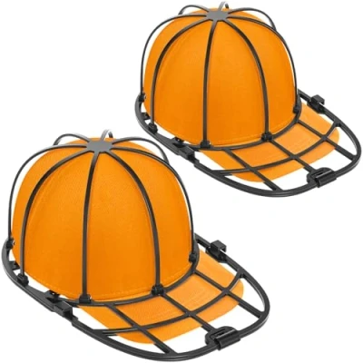 Image of Cap Washer Cage,2 Pack Baseball Washing Cage For Caps Hat Fit Adult Kid, Black