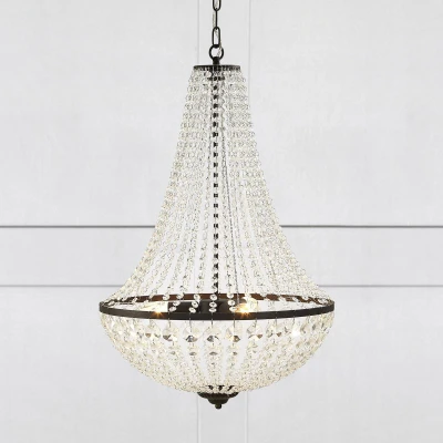 Image of Markslöjd Gränsö chandelier, black, IP20, Ø 50 cm