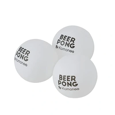 Image of Komonee 100 x Beer Pong Table Tennis Ping Balls 40mm White