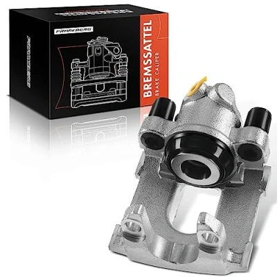 Image of Frankberg Brake Caliper Rear Left Compatible with 3er E46 330 2.9L 3.0L 1999 2005 X3 E83 2.0L 2.5L 2003 2011 Replace# 34216750161