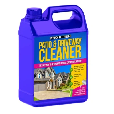 Image of Pro Kleen Patio &amp; Driveway Cleaner Removes Stains, Dirt and Grime Powerful, Easy to Use Fluid/Liquid Cleaning Solution on Patios, Driveways, Block Paving more (5 Litres)