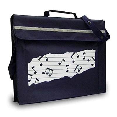 Image of MAPAC Navy Primo Music Book Carrier Muiscal Notes