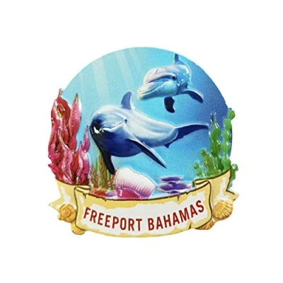 Image of 3D Freeport Bahamas Refrigerator Fridge Magnet Tourist Souvenirs Handmade Resin Craft Magnetic Stickers Home Kitchen Decoration Travel Gift