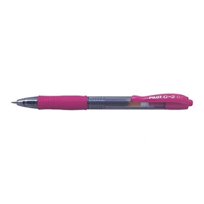 Image of Pilot G207 Retractable Gel Rollerball 0.7 mm Tip (Box of 12) Pink