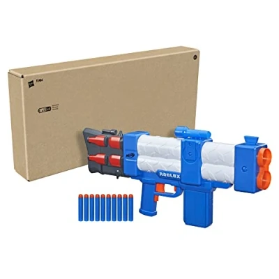 Image of Nerf Roblox Arsenal: Pulse Laser Motorized Dart Blaster, 10 Darts, Clip, Code to Unlock in Game Virtual Item